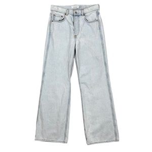 & Other Stories Light Wash High Rise Wide Leg Jeans Size 27